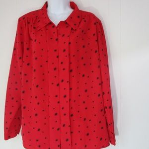 Fashion Attitudes women's long sleeve blouse sz 14